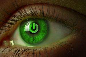 eyes, Power Buttons, Green Eyes