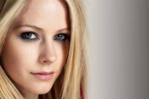 Avril Lavigne, Blonde, Blue Eyes, Face