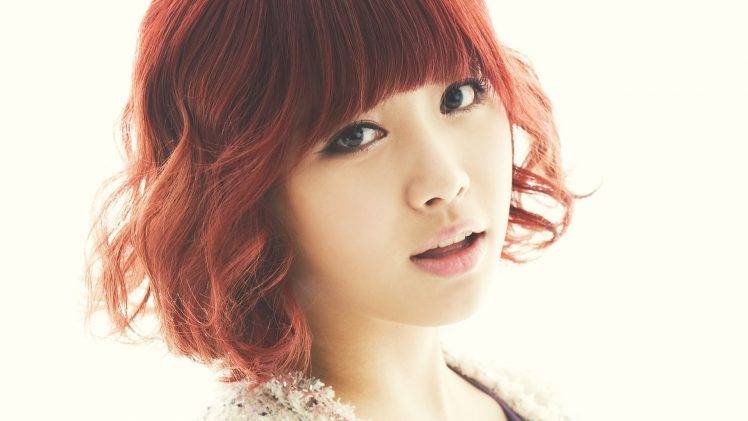 K pop, Girls Day, Kim Yura, Asian, Women, Face, Korean, Redhead HD Wallpaper Desktop Background