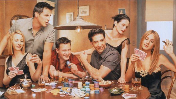 Friends (TV Series), Monica Geller, Ross Geller, Joey Tribbiani, Chandler Bing, Rachel Green, Phoebe Buffay HD Wallpaper Desktop Background