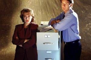 Fox Mulder, Dana Scully, The X Files, David Duchovny, Gillian Anderson, Arms Crossed, Arms On Chest