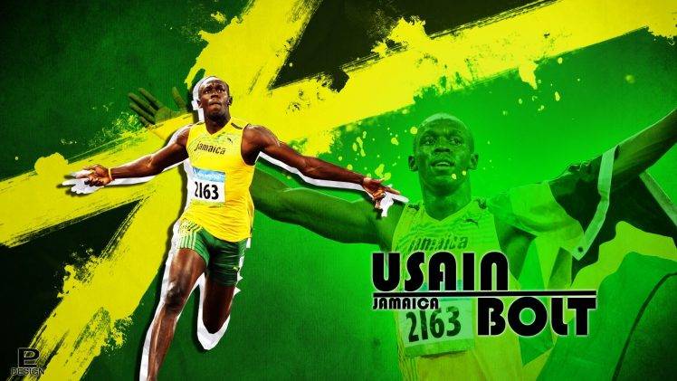 Usain Bolt, Running HD Wallpaper Desktop Background