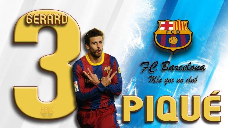 FC Barcelona, Gerard Pique HD Wallpaper Desktop Background