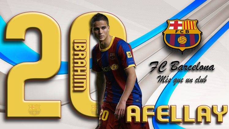 FC Barcelona, Ibrahim Afellay HD Wallpaper Desktop Background