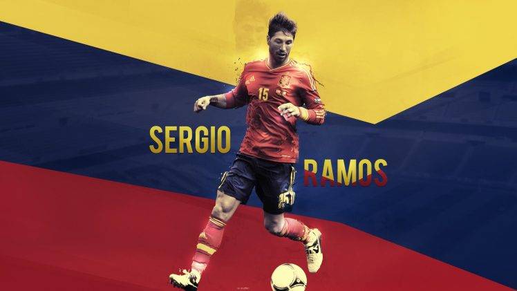 Sergio Ramos, Spain HD Wallpaper Desktop Background