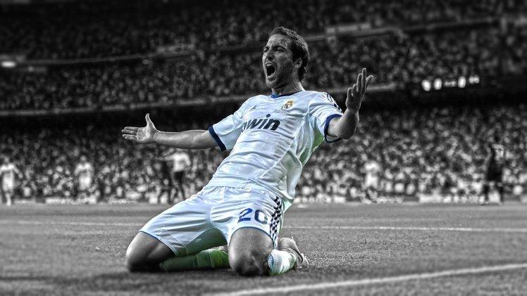 Real Madrid, Gonzalo Higuain HD Wallpaper Desktop Background