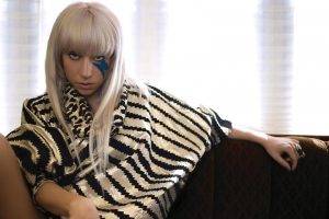 Lady Gaga, Face Paint, Sitting, Ponchos