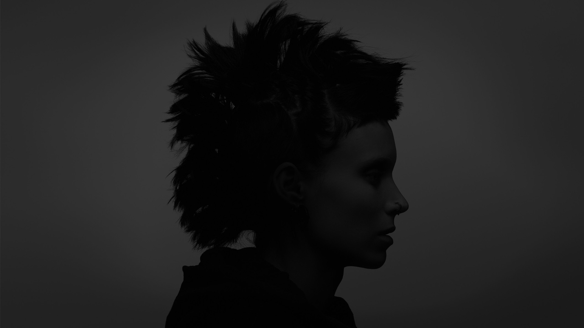 The Girl With The Dragon Tattoo, Monochrome, Rooney Mara Wallpaper