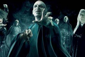 Harry Potter, Lord Voldemort, Bellatrix Lestrange, Death Eater, Lucius Malfoy