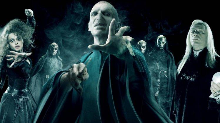 Harry Potter, Lord Voldemort, Bellatrix Lestrange, Death Eater, Lucius Malfoy HD Wallpaper Desktop Background