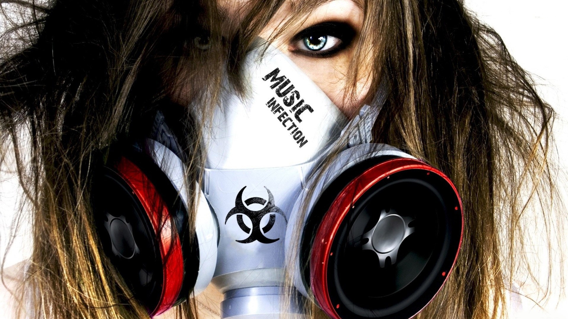 women, Music, Infection, Photography, Artwork, Gas Masks, Biohazard Wallpaper