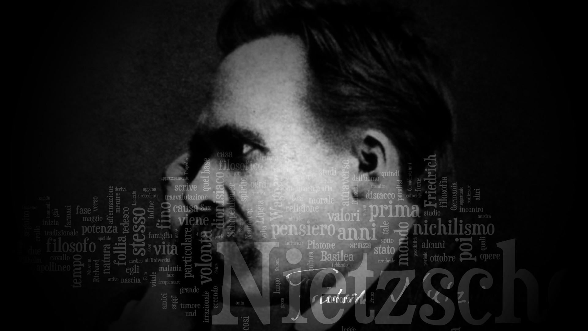 philosophy, Friedrich Nietzsche, Typography, Men Wallpaper