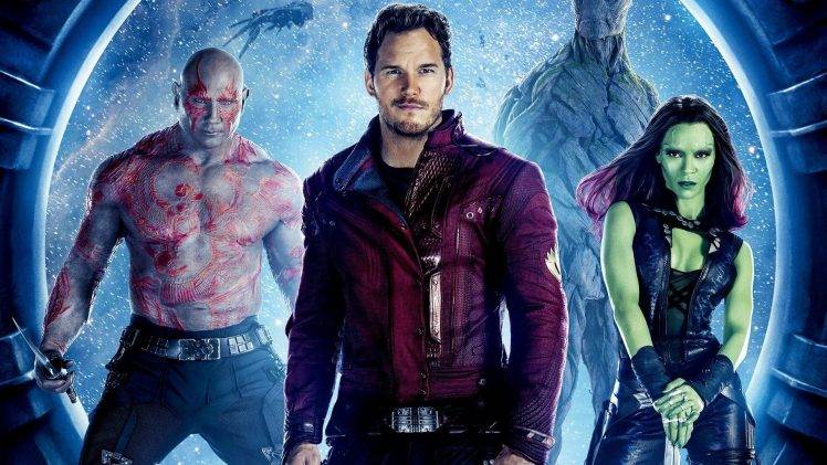 Guardians Of The Galaxy, Star Lord, Gamora, Drax The Destroyer, Rocket Raccoon, Movies HD Wallpaper Desktop Background