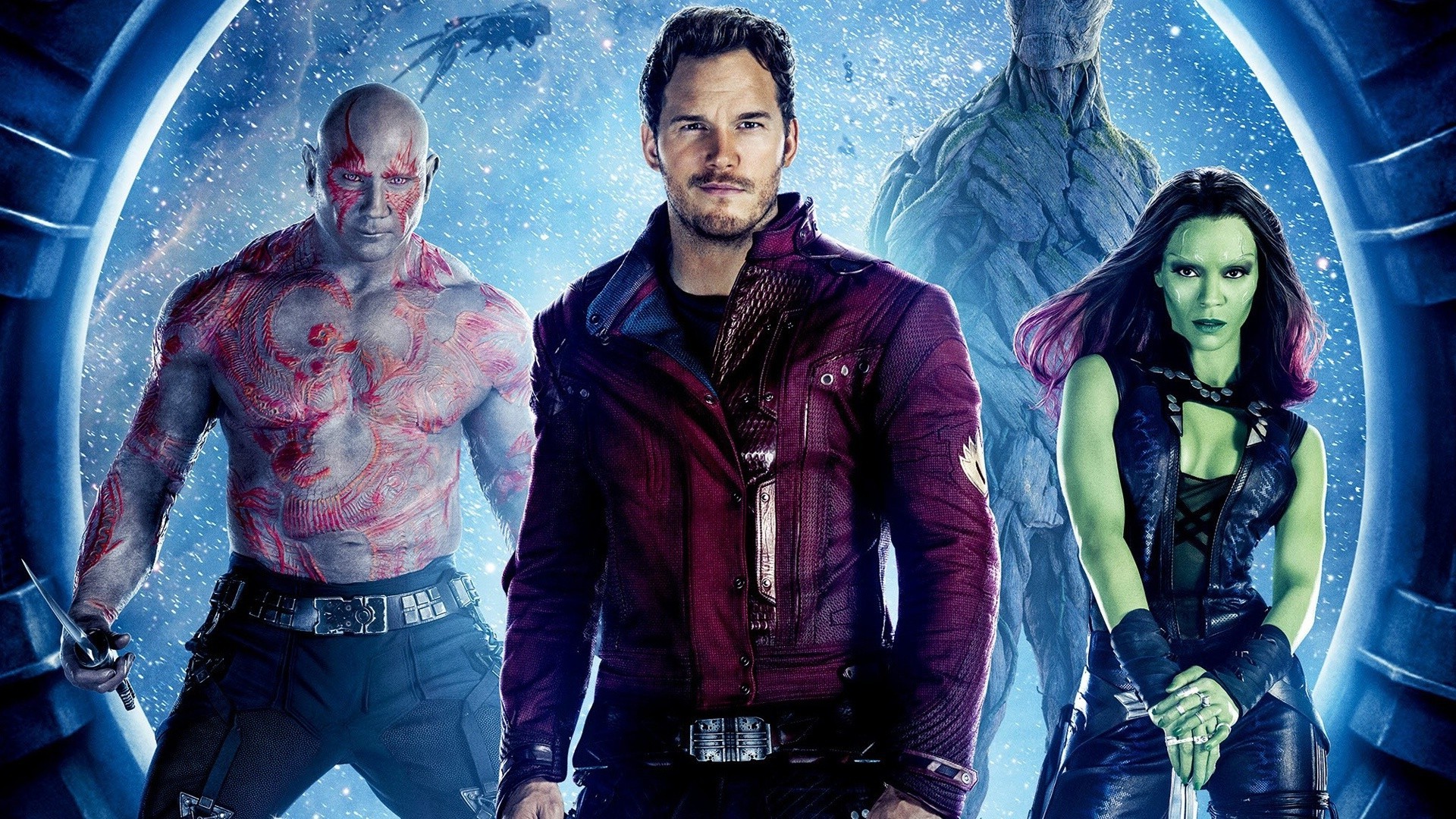 Guardians Of The Galaxy, Star Lord, Gamora, Drax The Destroyer, Rocket Raccoon, Movies Wallpaper