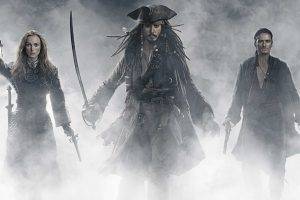 movies, Pirates Of The Caribbean: At Worlds End, Keira Knightley, Johnny Depp, Orlando Bloom, Jack Sparrow