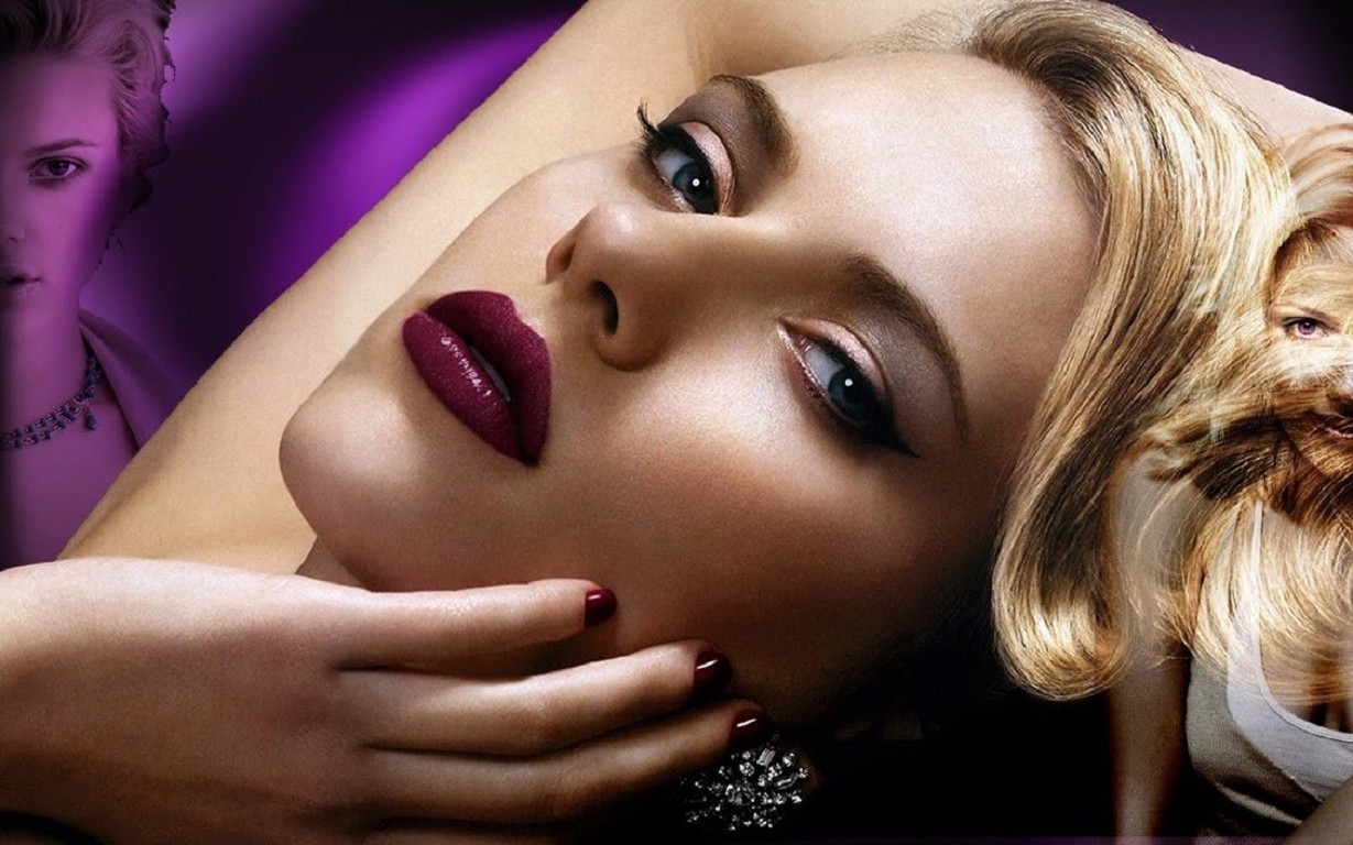 Scarlett Johansson, Women, Blonde, Face, Actress Wallpaper