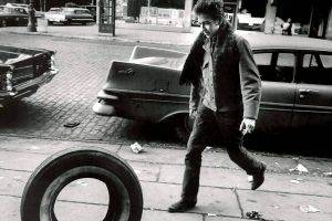 monochrome, Street, Men, Bob Dylan