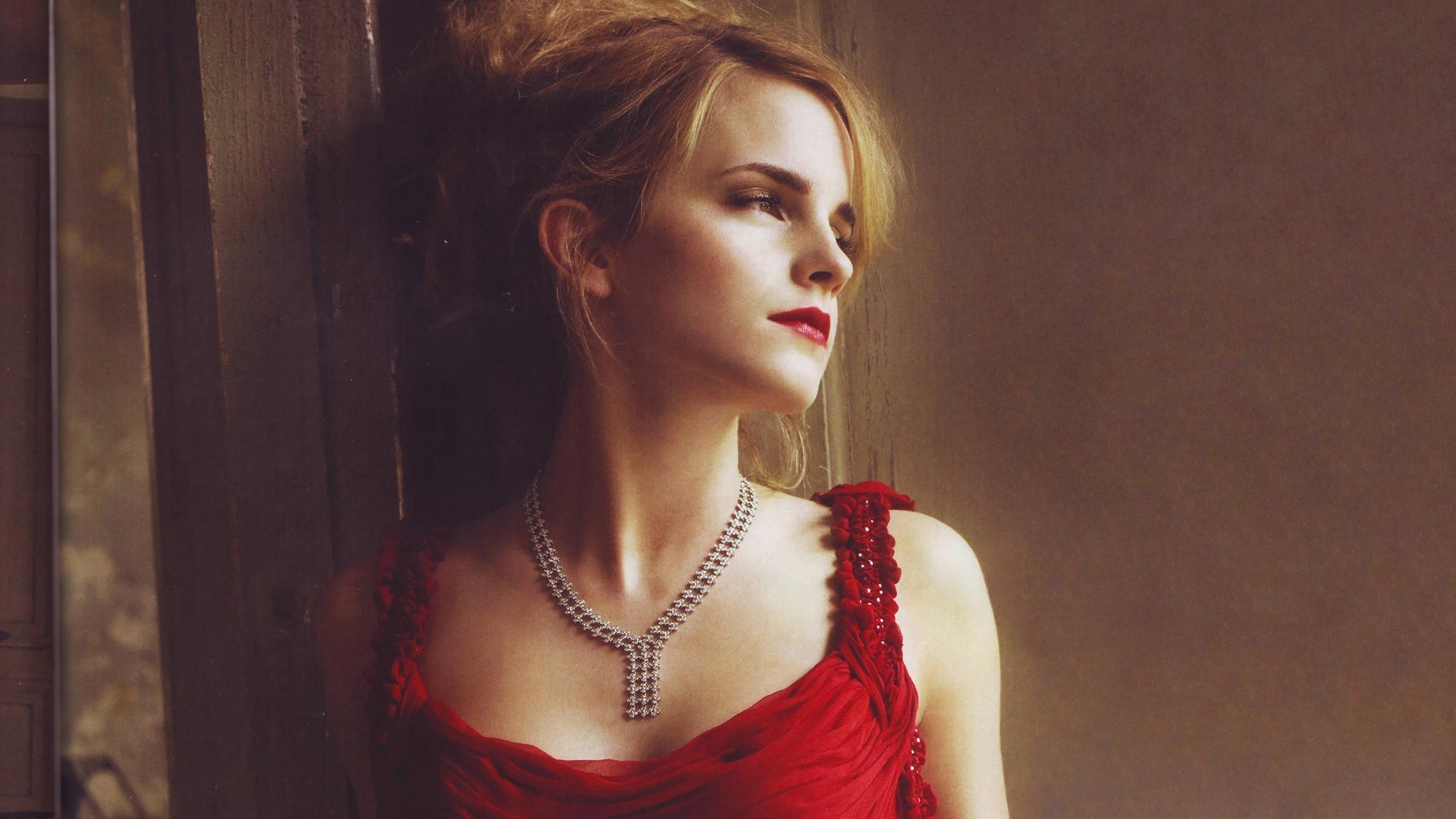 blonde, Red Dress, Actress, Emma Watson, Women Wallpapers ...