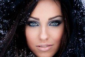 Maria Ignatenko, Gray Eyes, Brunette, Snow