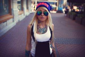 Bantik Boy, Model, Tattoo, Blonde, Nose Rings, Glasses