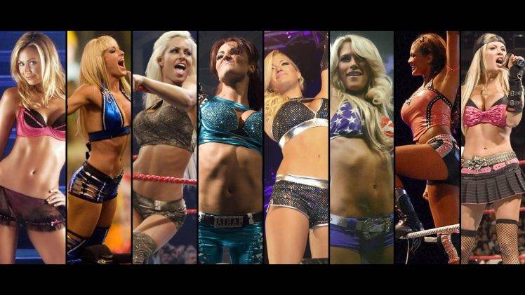 WWE, Stacy Keibler, Michelle McCool, Maria Kanellis, Ashley Massaro HD Wallpaper Desktop Background