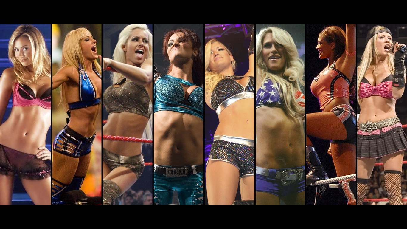WWE, Stacy Keibler, Michelle McCool, Maria Kanellis, Ashley Massaro Wallpaper