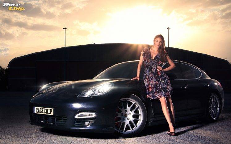 car, Women, Brunette, Porsche Panamera, Women With Cars HD Wallpaper Desktop Background