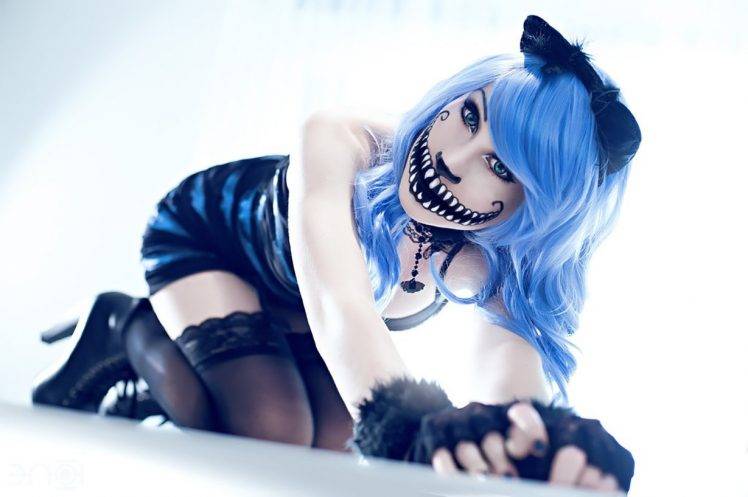Catwoman, Cheshire Cat, Alice In Wonderland, Mary Eve Gregoire, Cosplay HD Wallpaper Desktop Background