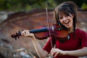 Lindsey Stirling, Women, Brunette, Violin