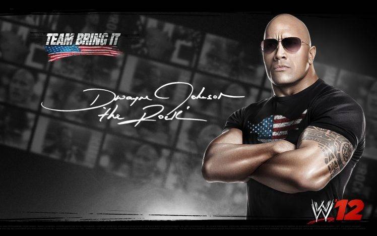 WWE, Dwayne Johnson HD Wallpaper Desktop Background