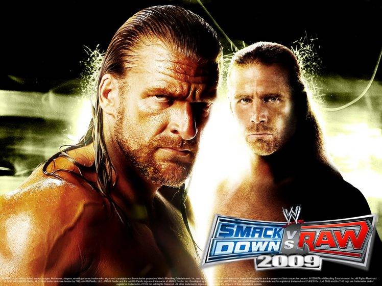 WWE, Triple H, Smack Down, Raw, Shawn Michaels HD Wallpaper Desktop Background