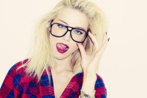 blonde, Hipster Photography, Glasses