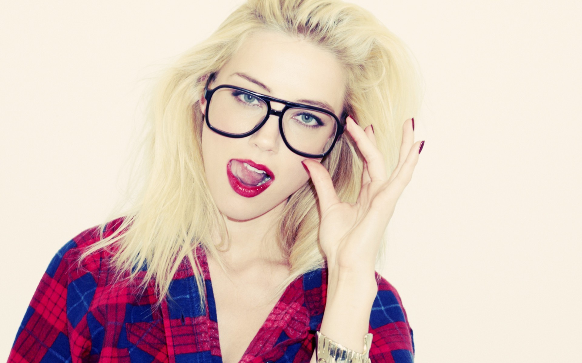 blonde, Hipster Photography, Glasses Wallpaper
