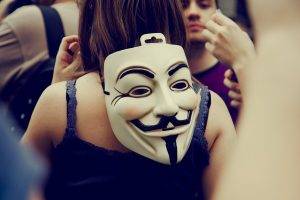 Anonymous, Guy Fawkes Mask, Back