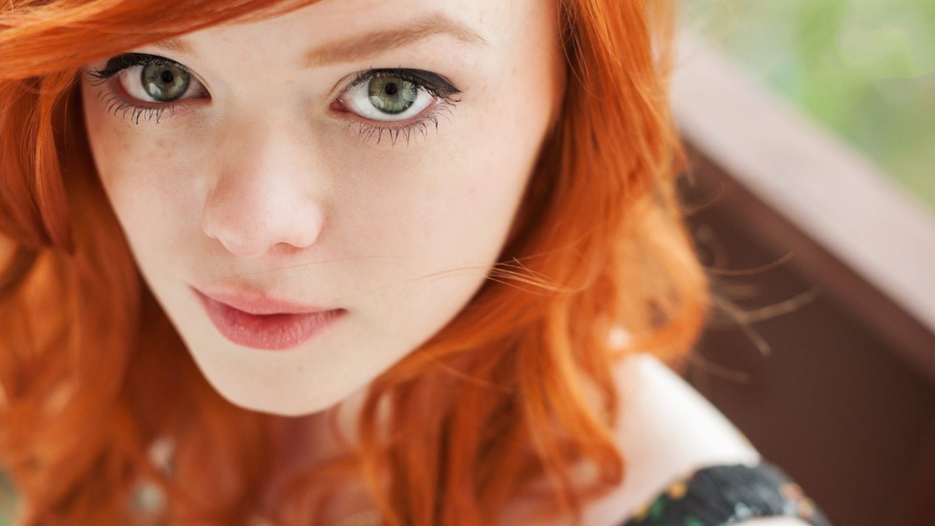 redhead, Face, Women Wallpaper