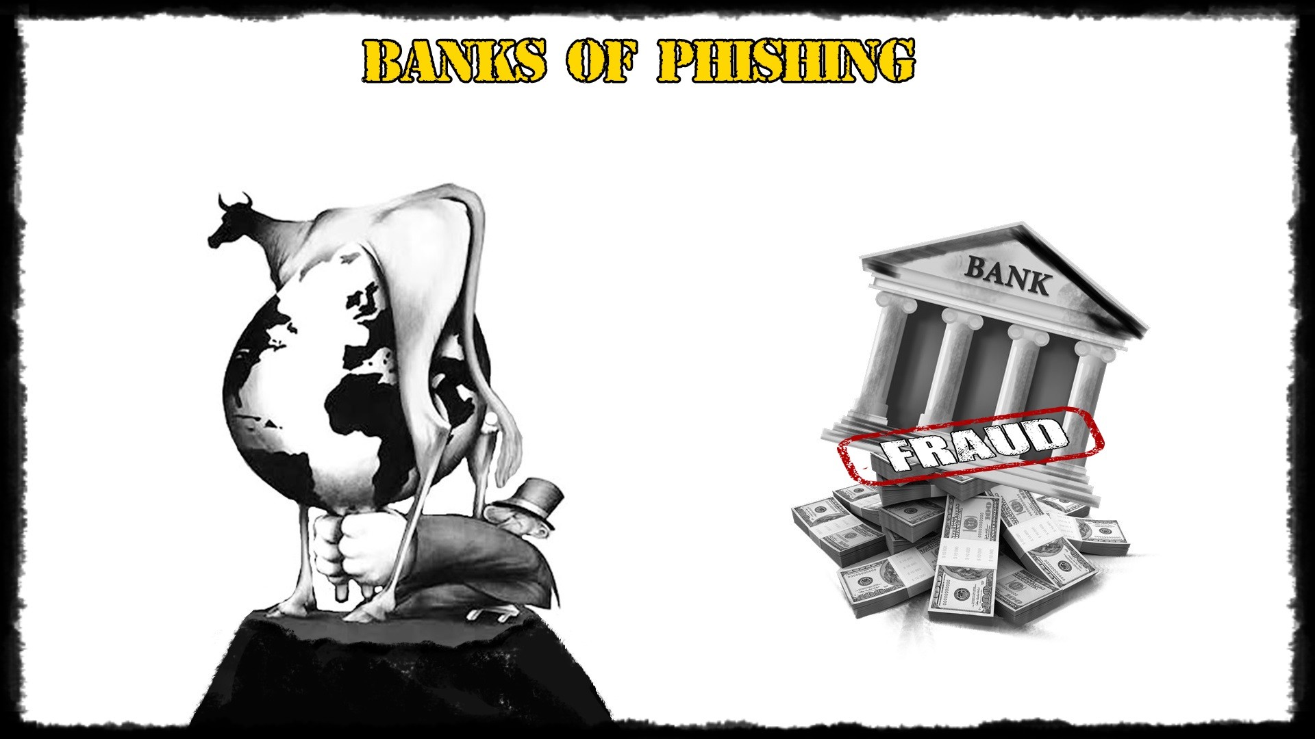 Bank, Phishing, Animals, Money, Fraud, Group Of People, Paper, Gold, Devils, War, Revolution, Slaves Wallpaper