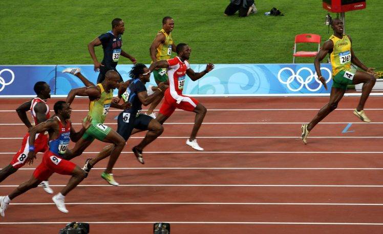 Usain Bolt, Run HD Wallpaper Desktop Background