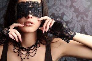 model, Women, Face, Blindfold
