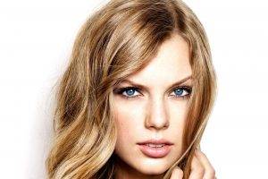 Taylor Swift, Celebrity, Blonde, Women, Face, Blue Eyes, Singer