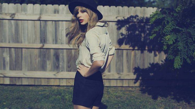 Taylor Swift, Celebrity, Blonde, Hat HD Wallpaper Desktop Background