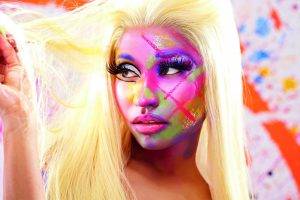 Nicki Minaj, Face Paint, Blonde, Singer, Women