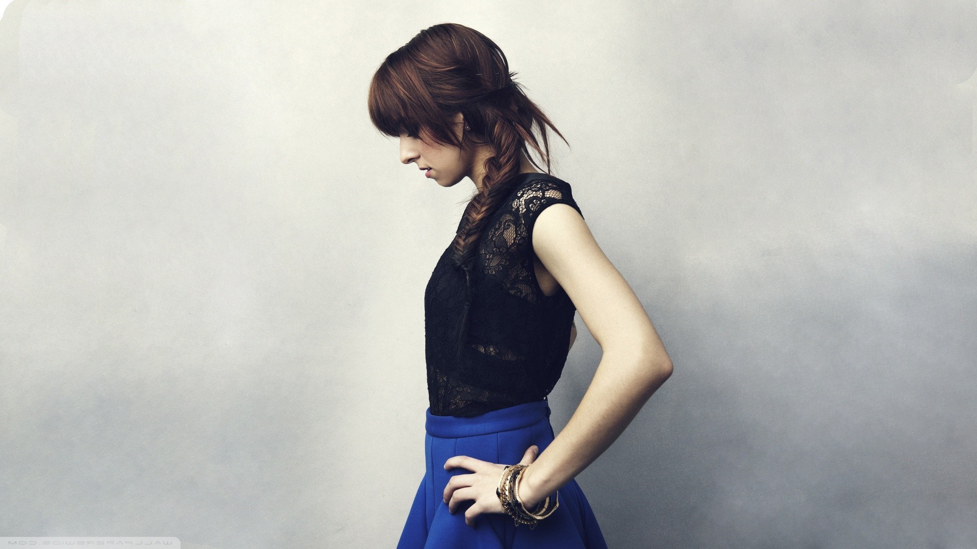 model, Blue Dress, Christina Grimmie, Women Wallpaper