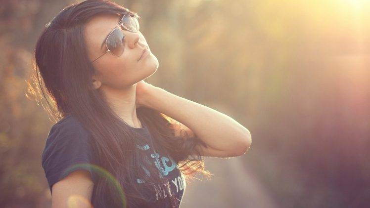 women, Model, Sunglasses HD Wallpaper Desktop Background