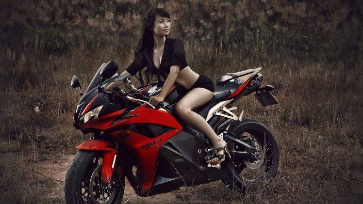 Honda CBR, Women, Model HD Wallpaper Desktop Background