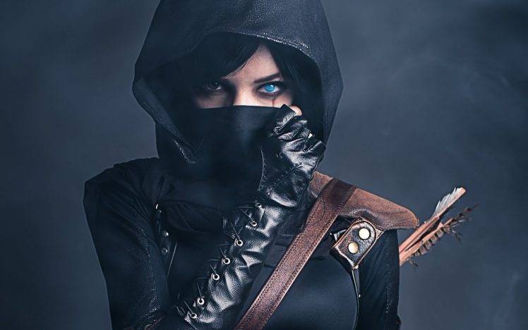 ninjas, Women, Arrows, Cosplay, Thief, Genderbend HD Wallpaper Desktop Background