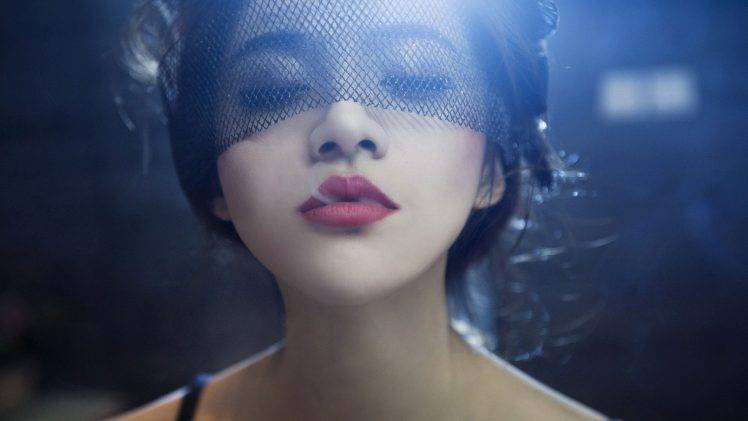 model, Women, Lips, Smoking, Asian HD Wallpaper Desktop Background