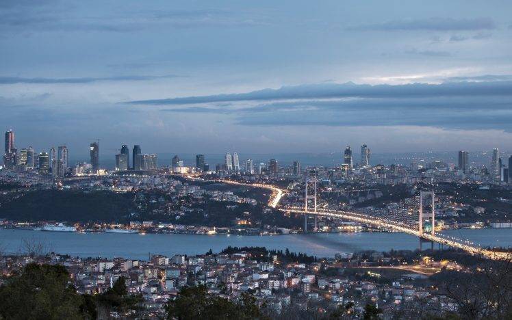 cityscape, Building, River, Bridge, Istanbul, Turkey HD Wallpaper Desktop Background