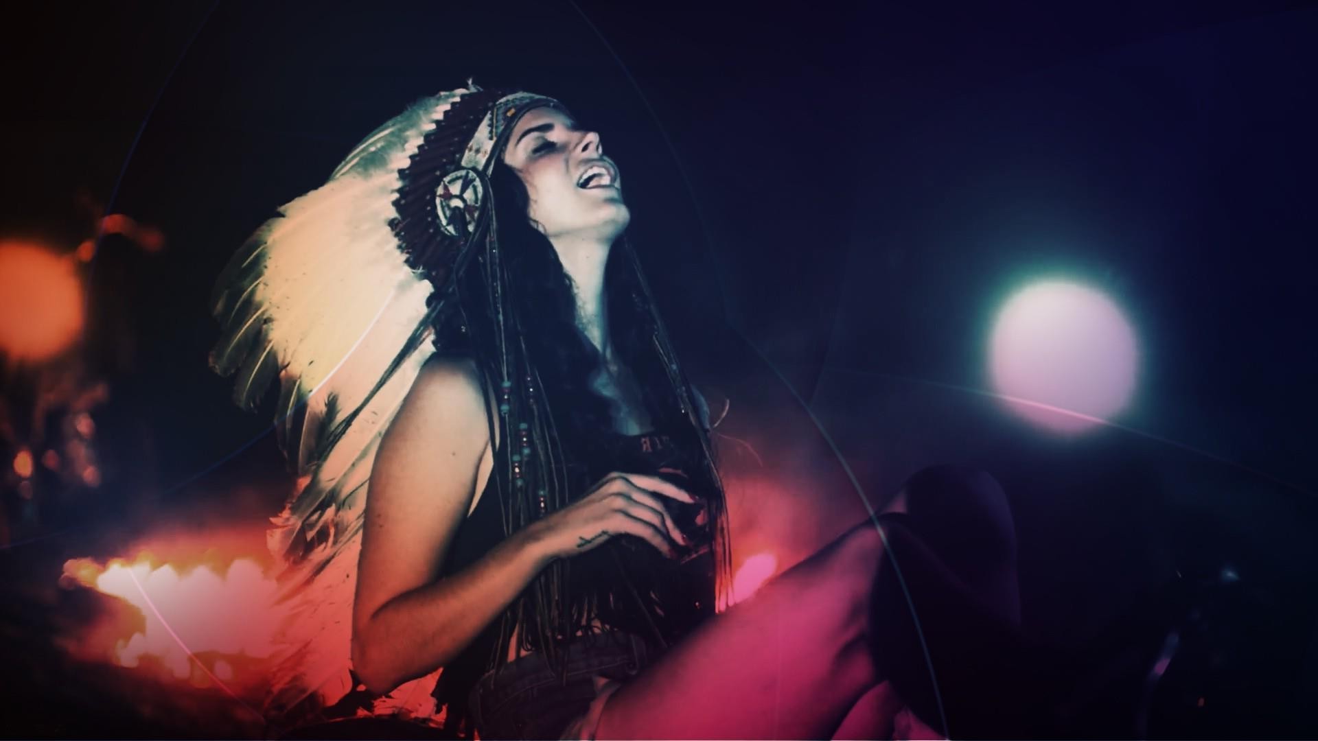 Lana Del Rey, Headdress, Filter, Singer Wallpaper