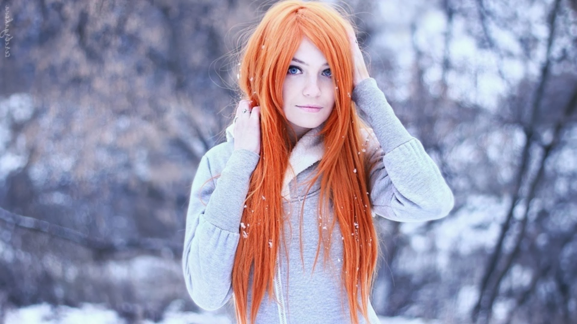 redhead, Snow Wallpapers HD / Desktop and Mobile Backgrounds