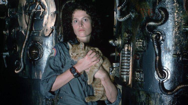 Sigourney Weaver, Alien (movie), Aliens (movie) HD Wallpaper Desktop Background